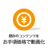紙面コンテンツの動画化イメージ