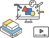 紙面コンテンツの動画化 サービスイメージ